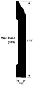 Standard Wall Base Transition Hardwood Floor Molding