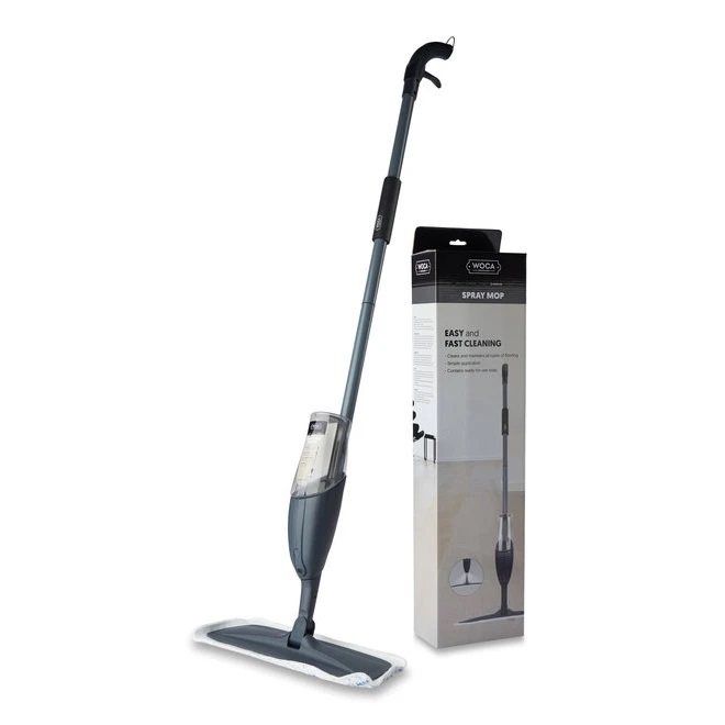 WOCA Denmark Spray Mop - Cleans and Maintains All Types of Flooring, Extremely Durable Lightweight Design, Best Refillable Hardwood Laminate Tile